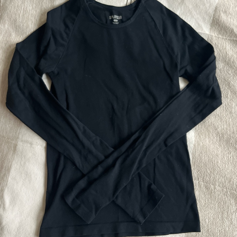 Splits59 Classic Black Long Sleeve Tee with thumb holes